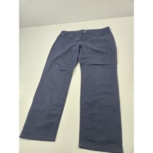 Ash & Erie Jeans Mens 38x27 Blue Stretch Twill 5 Pocket Pants Straight Leg